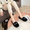 T35 Mao Mao Shoes Women's Thick-soled Round-headed Beanie Shoes Women's Outer Wear Velvet Bow Cotton Shoes