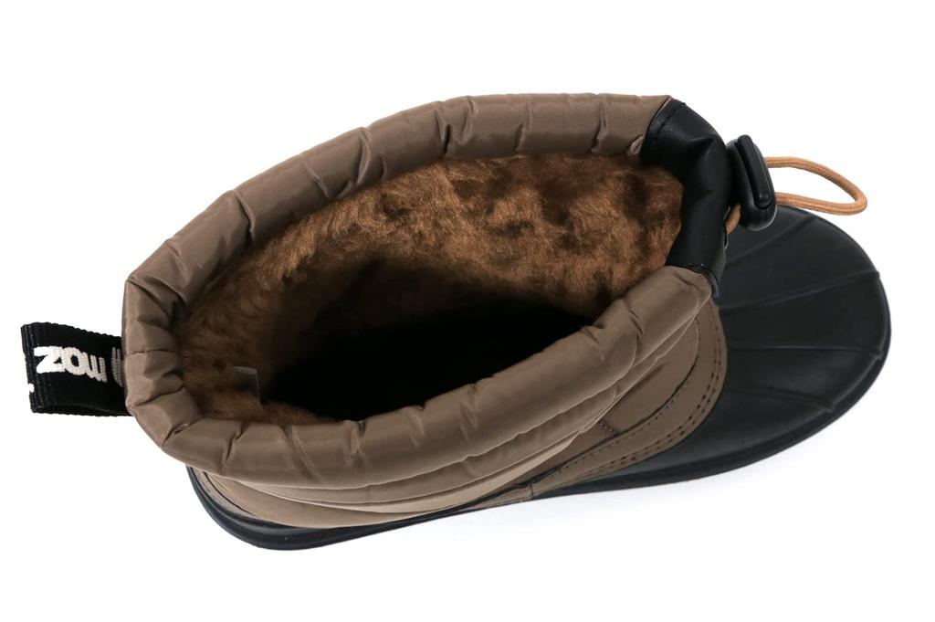 Mozu Bean Down Inner Elastic Size 23cm Boots, Boa, Cuffs, Women's, Camel,