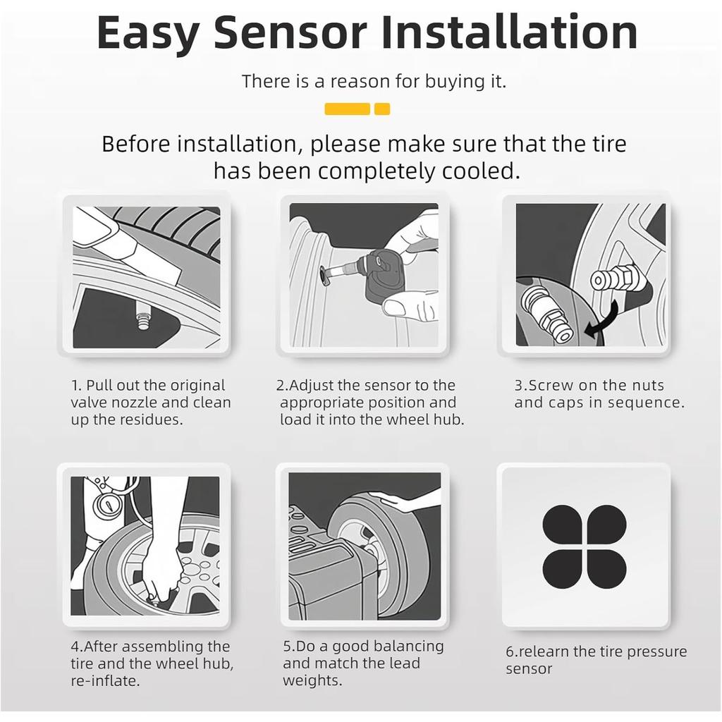 Датчик системы контроля давления в шинах (TPMS) Совместим с 19-20 Altima 18-20 Leaf 16-20 Rogue 17-22 Rogue Sport 407004CB0A 407004CB0B A2C99668703