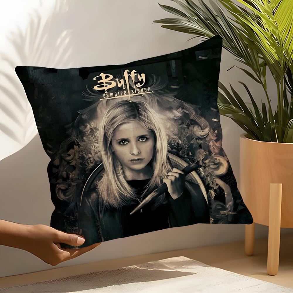 Horror Series BBuffy the Vampire Slayer Linen Cushion Covers For Decorative Sofa Home Pillows Case Car Chair Pillows Cases