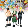 High Quality Pvc Anime Figure Set Featuring Confident Zoro Ace And Sanji Models