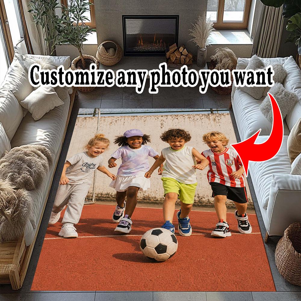 Customize Photos Personalized picture Floor Mat Design for Playrooms Kitchen Decorate room Study room Anti-slip Rug Office home decor