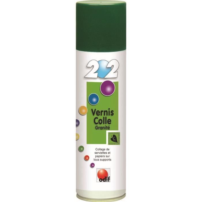 Vernis colle spray - Odif - 250 ml - Granité - Pour broderie et loisirs créatifs - Multi-supports