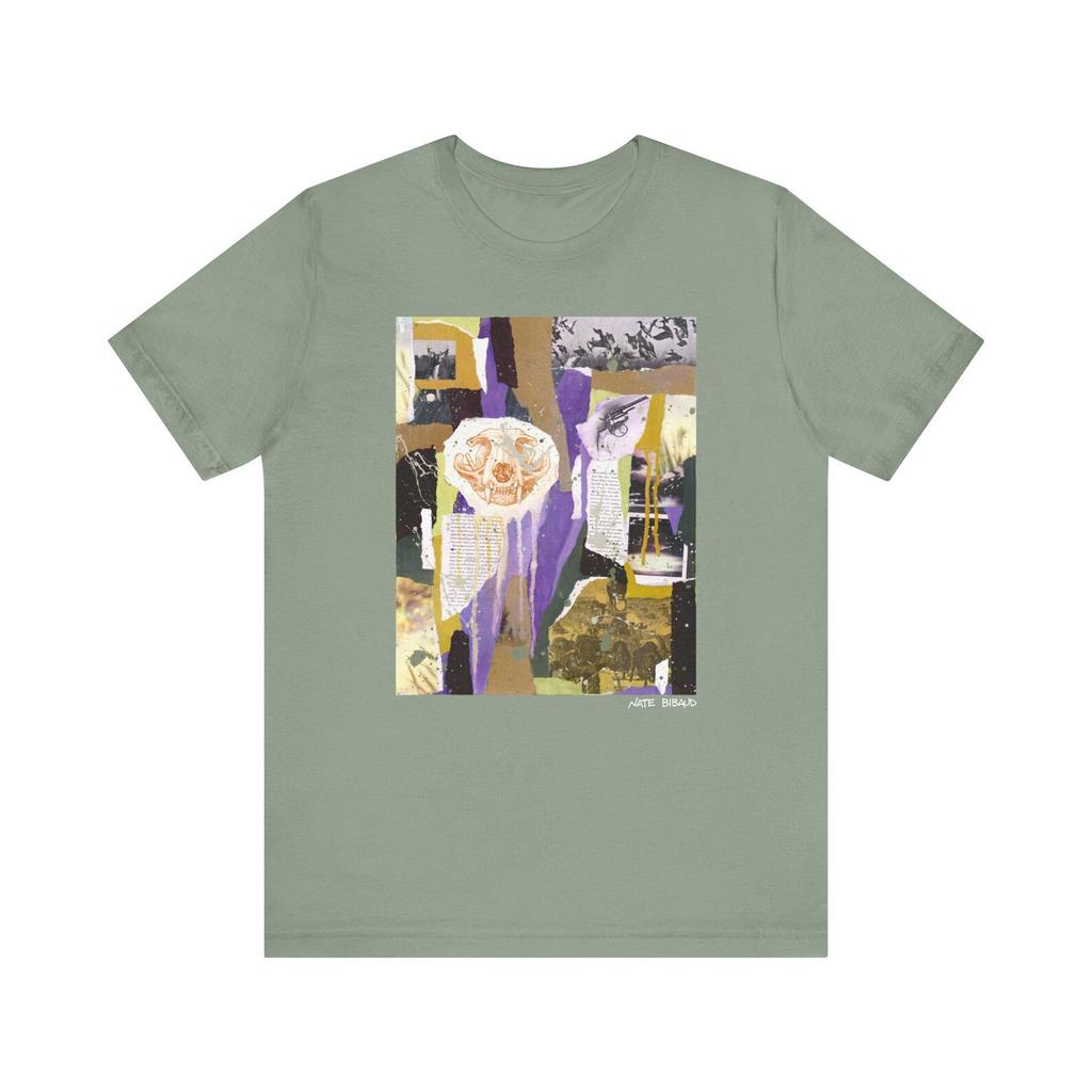 Western Collage Art T-Shirt and kids tshirt, Nate Bibaud (Original Graphic)