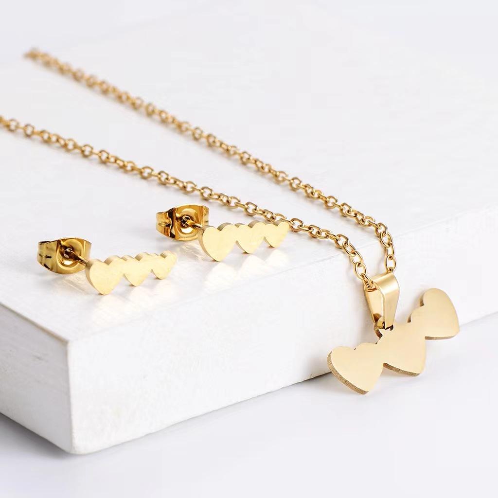 Ожерелье Женский стиль Ключица Цепочка Темперамент Серьги Подвеска Гальванопокрытие Южная Америка Африка