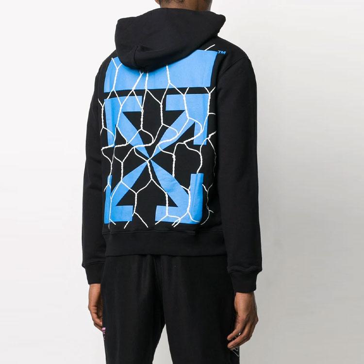 Off-White Fence Arrow Hoodie черные мужские топы OMBB034S20E300021030