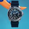 Seiko Prospex Padi Ограниченная серия Самурай 200м Водонепроницаемые Автоматический Механический Механизм Силиконовый Ремешок Часы 43.8мм Мужские Часы Синие SRPJ93K1