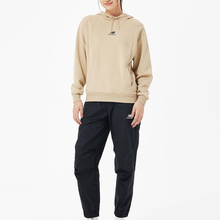 New Balance Толстовки Женские Хаки С Капюшоном Средней Плотности Прочие AWT23341-INC