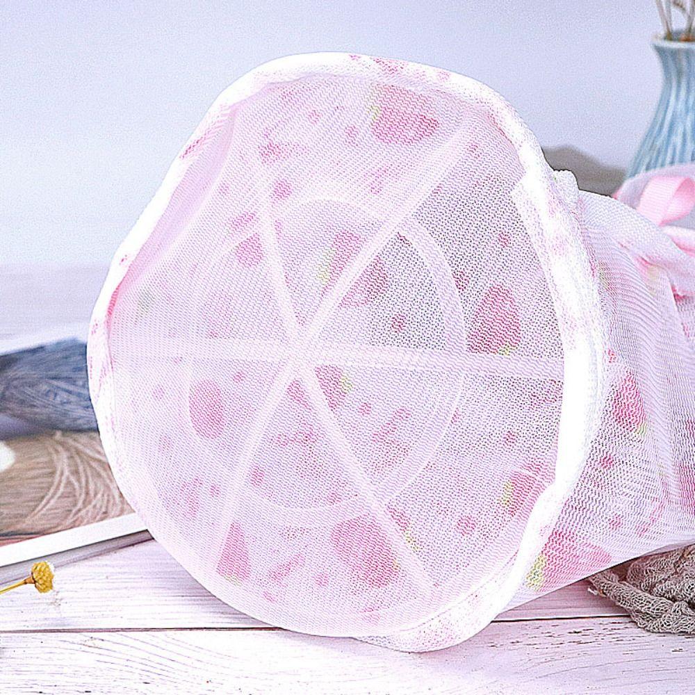 Folding Bra Laundry Bag Anti-deformation Bra Machine Wash Bag Creative Bra Mesh Bag  Home
