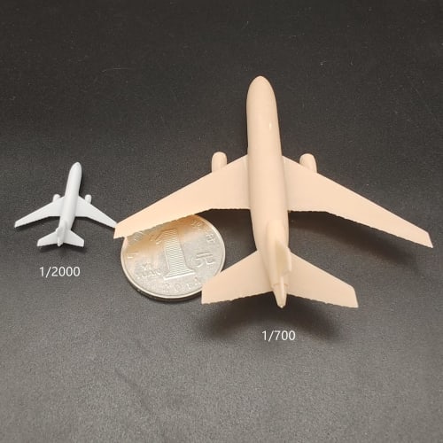 3D Resin Model of the US DC-10 Airliner, 1/2000, 1/700, 1/400, and 1/350 Scale Aircraft Model for Collection and Display (1/700 (81mm))