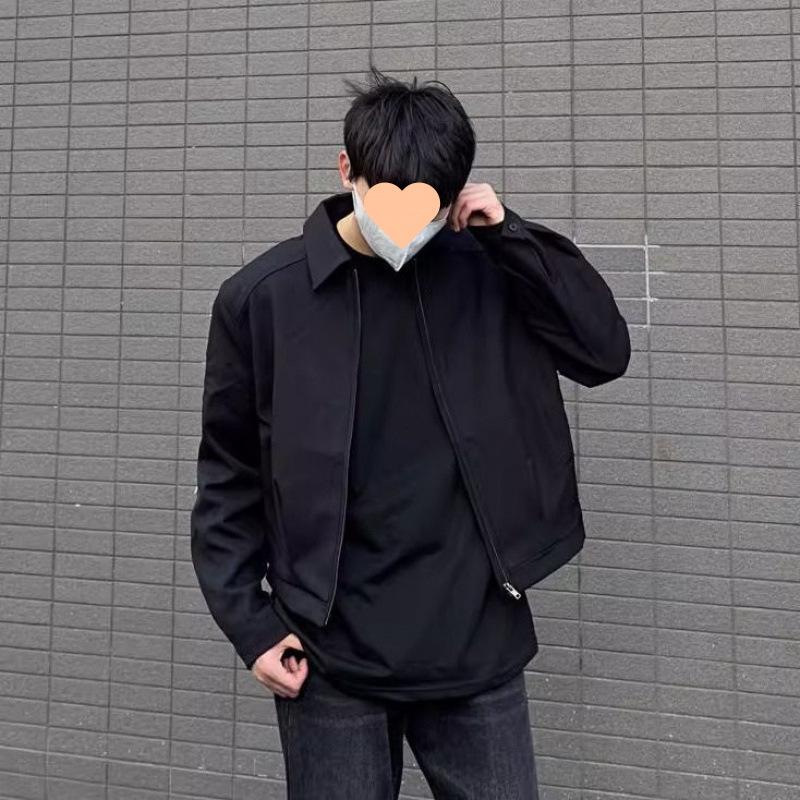 Блейзер мужской осенний простой повседневный свободный короткий пиджак