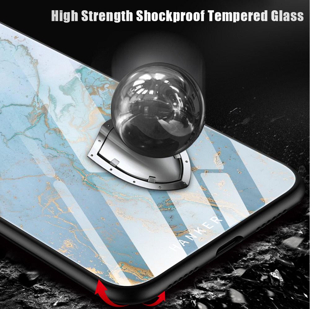 For Honor X9 X9a P20 P30 P40 P50 Pro P40 Lite Infinix Hot 12i 40i Smart 8 Pro Vivo V23e V25e Fashion Hard Glass Marble Pattern Shockproof Phone Case