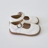 [BABYZZAM] Unisex Flat White, A014, 7000026533, Popular Korean Shoes