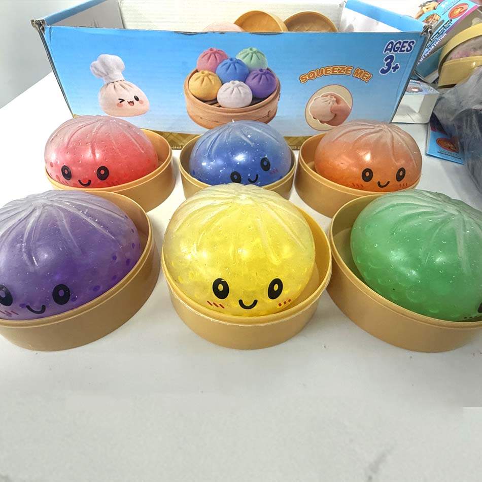 Glitter Dumpling Squishies Soft Cute Slow Rebound Stress Relief Toy For Kids And Adults Office Home Decor Gift Idea