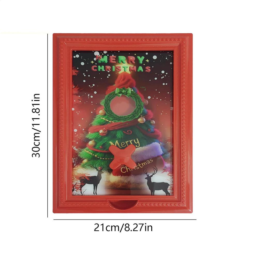 Photo Frame Candy Dispenser Christmas Organizer Home Decor Picture Hangable Candy Frame For Vending Bean Cereal Home Decor