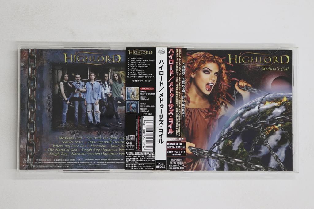 CD HIGHLORD - Medusa's Coil TKCS85092 SOUNDHOLIC 2004 Japan Obi Metal Used