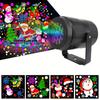 1 LED Christmas Projection Light, 16 Patterns USB Powered Projection Light, Ambient Light, Indoor Laser Projection Stage Christmas Fit, Halloween