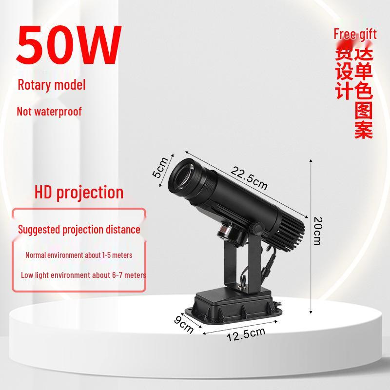 Светодиодный проектор вращающегося логотипа для наружных вывесок магазинов