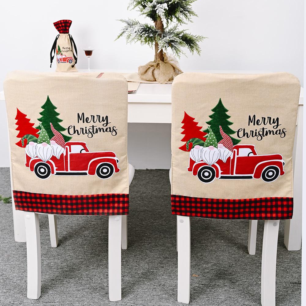 Festive Forest Santa Christmas Chair Cover For Car Seats And Home Furniture