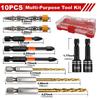 Titanium Coated Drill Bit And Socket Set With Portable Storage Box For Home Repair Diy Woodworking Projects