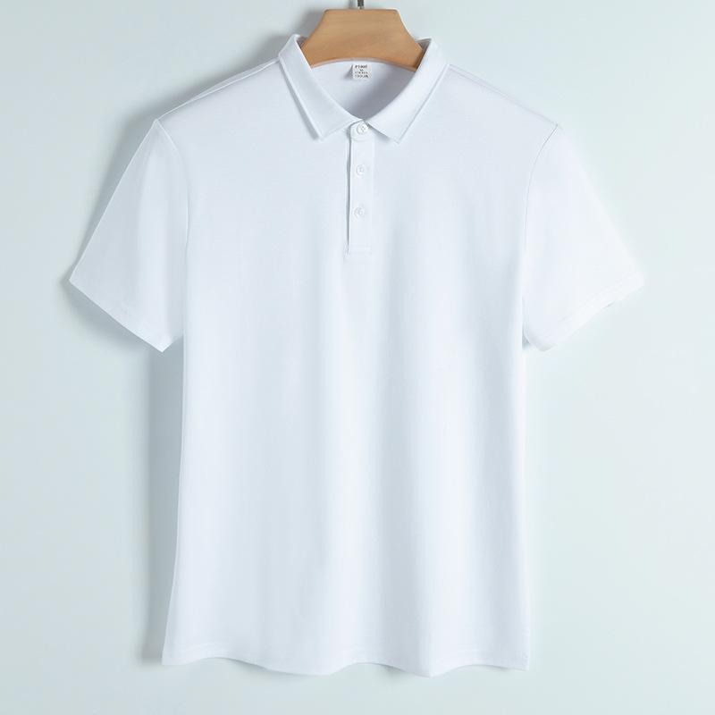 Рубашка поло с воротником рубашки, деловая футболка, рабочая одежда, повседневная рубашка поло с короткими рукавами для мужчин