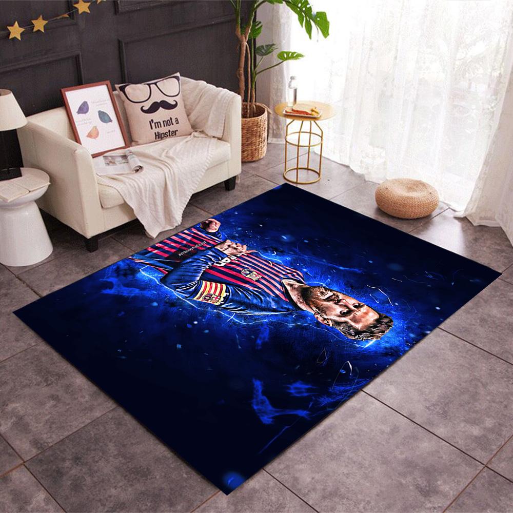 Leo Messi Barcelona Legend Floor Mat Design for Living Rooms Bedrooms Decorate room Foyer Antislip Carpet Office home decor Birthday/Christmas Gift