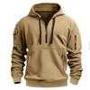 2025 Men's Clothing Hoodie, Multi-pocket Zipper Loose Casual European Size Pullover Hoodie Fashion Spring Fall Clothing