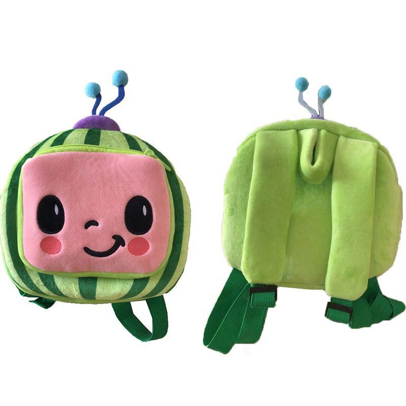 Очаровательный плюшевый рюкзак Cocomelon для детей, изготовленный из мягкого материала и имеющий милый дизайн