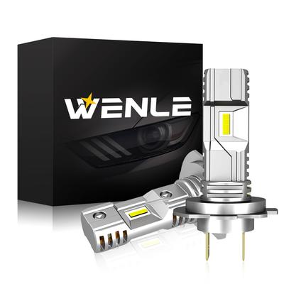 Светодиодная фара WENLE H7, Совместима с техосмотром новых автомобилей, Взрывной свет, 14 000 лм, 40