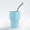 2oz Double Wall Stainless Steel Mini Tumbler SGlass Thermos Bottle With A Lid and Straw Home Bar Double-Layer Insulation