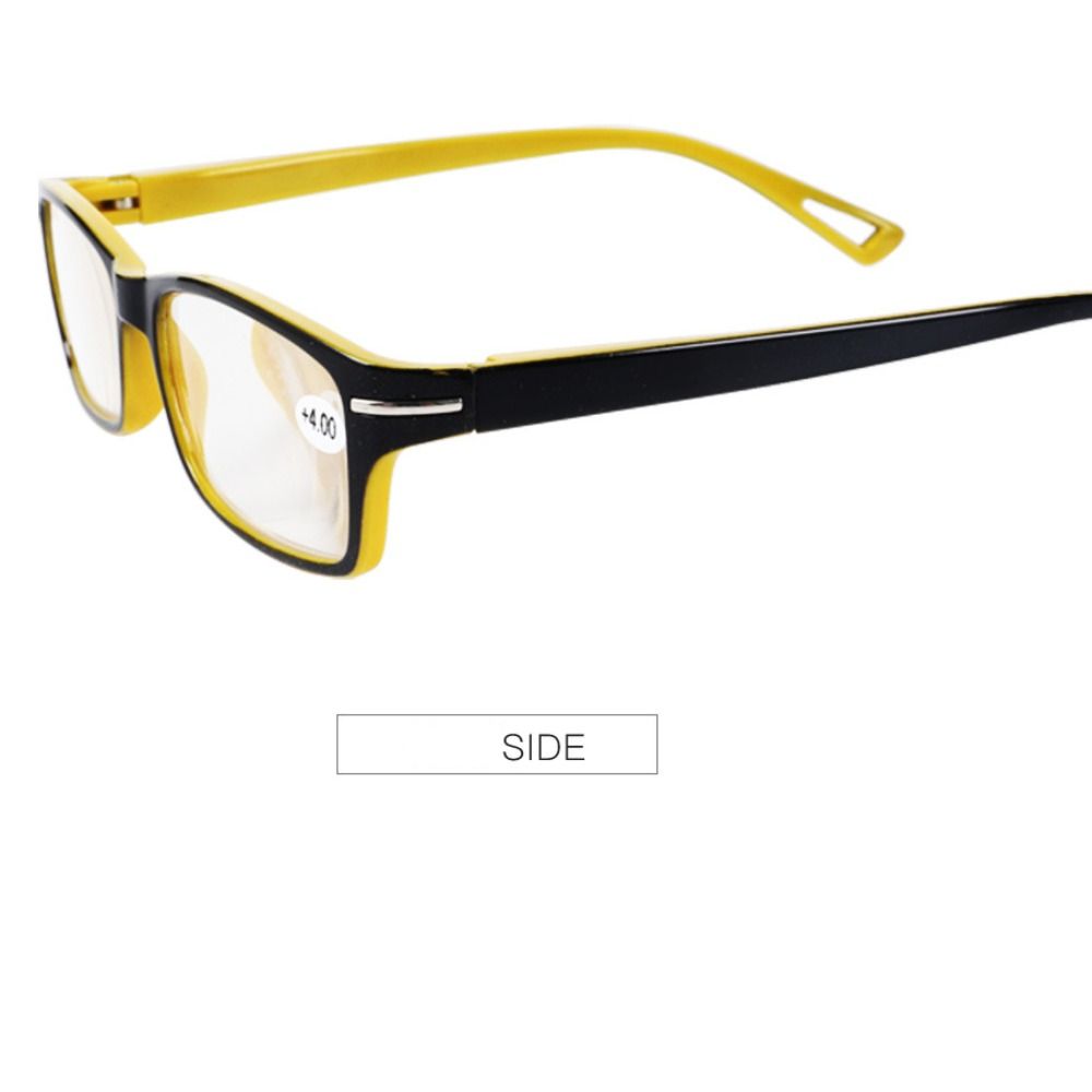 Очки с желто-черной оправой из поликарбоната, противоутомляющие глаза очки для чтения