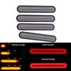 4pcs 100LED 4-in-1 Car Turn Signal Light Flow Braking Rear Lamps Flowing Stop Lights Waterproof 12V Turn Brake Marker Clearance Lamp For Truck Trailer