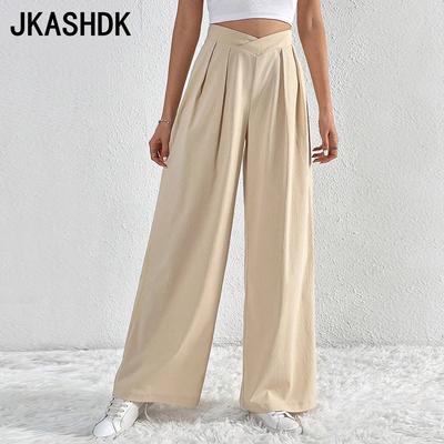 Женские модные повседневные свободные брюки с однотонным принтом, брюки и капри