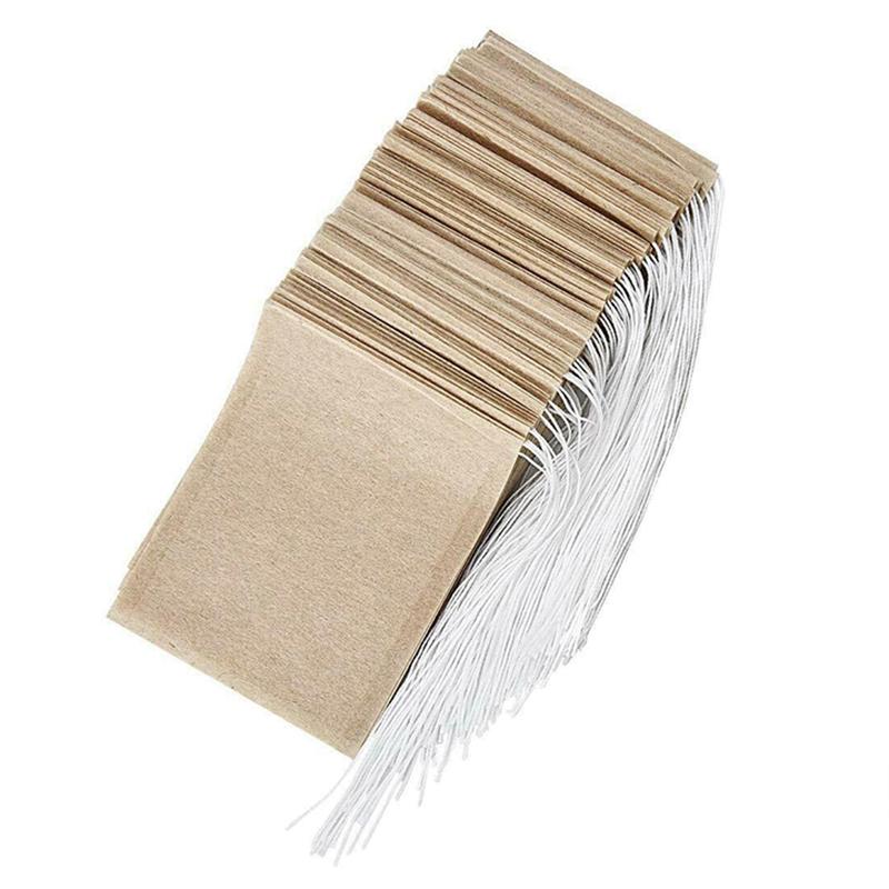 100 шт. 6*8 см пакетики для чая, бумажные пакеты для кофе, травяной порошок