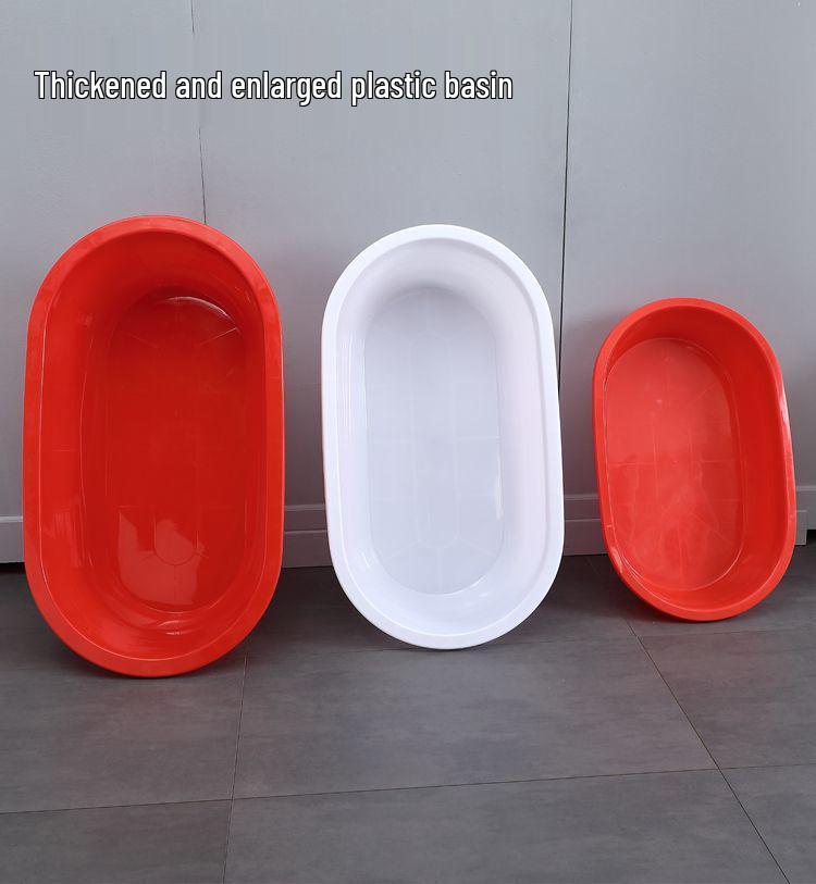 Большая утолщенная прямоугольная пластиковая ванна для взрослых и детей
