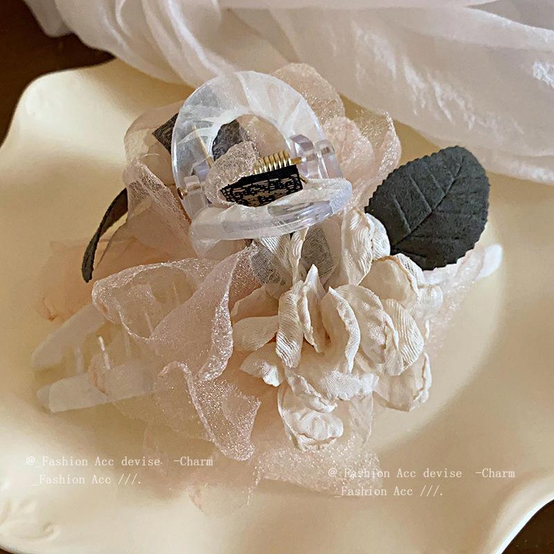 Зажим-краб для волос Mori Floral Mesh: Высококлассный, универсальный аксессуар для волос для женщин