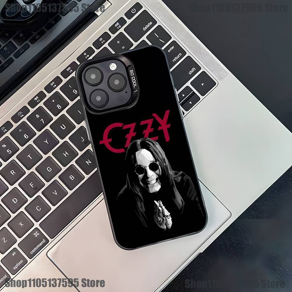 Singer O-Ozzy Osbourne Phone Case For iPhone 16,15,14,13,12,11,Pro,XS,Max,Plus,Mini,SE4,E Black Matte Shockproof Cover