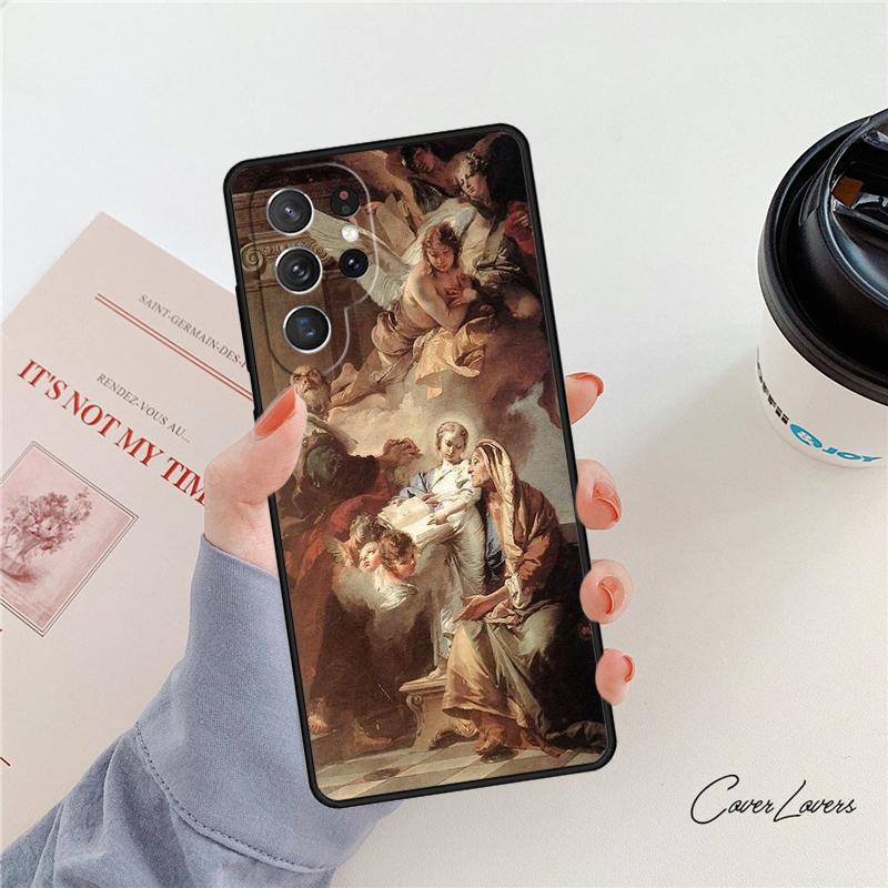 Чехол для телефона с картиной эпохи Возрождения Для Samsung Galaxy S24 S25 S23 S22 Ultra Note 10 20 Plus S20 S21 FE Обложка