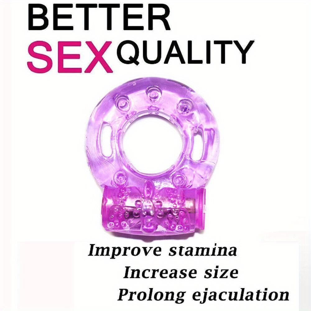 1pc Male Vibrating Cock Ring Penis Vibrator, Waterproof Couple Sex Toys Clit Orgasm