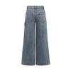 Джинсы American Hot Girl Collage Bow Jeans, женские прямые брюки свободного кроя.