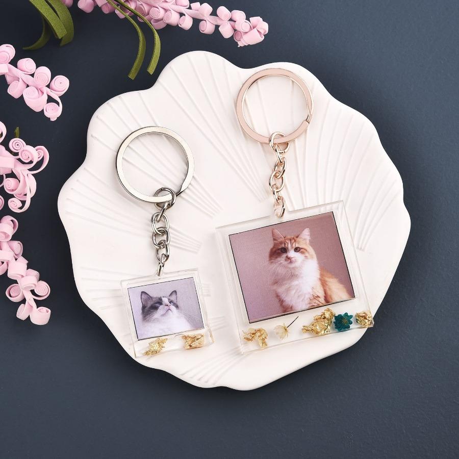 4 шт./компл. фоторамка брелок эпоксидная смола форма серьги кулон силиконовая форма полимерная глина ювелирные изделия ожерелье форма DIY смола ремесла