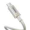 BASEUS 1 м Титановый сплав 20 Вт Быстрая зарядка USB-C к iP Кабель для передачи данных Нейлоновая оплетка