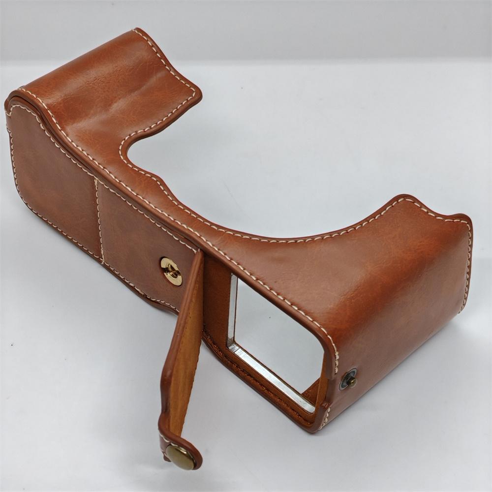 PU Leather Camera Half Case for Fujifilm GFX50R Fuji GFX 50R Base Cover Battery Opening Shell