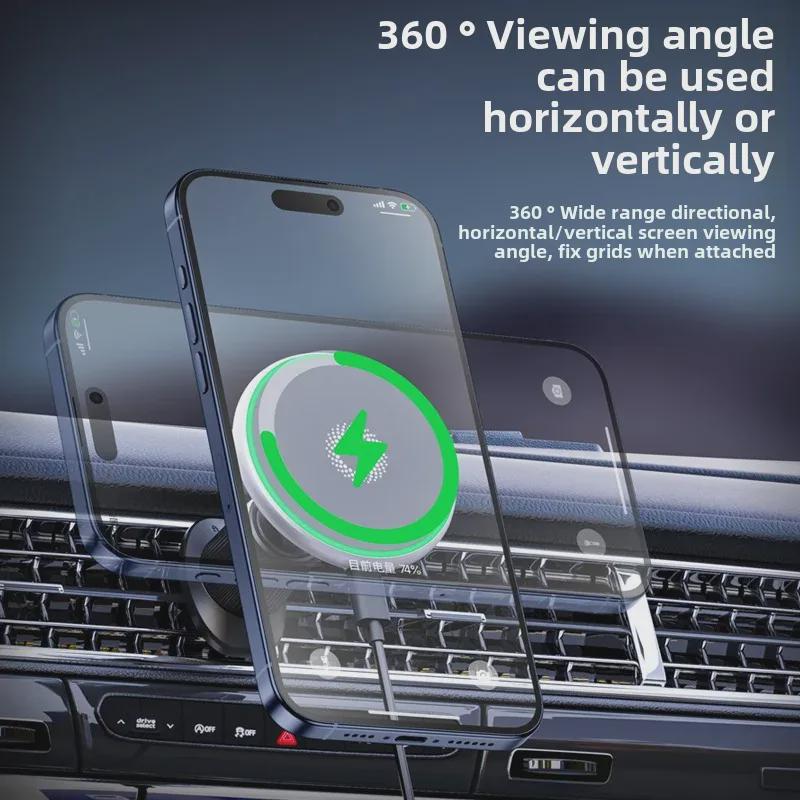 Магнитный держатель телефона T50 и беспроводное зарядное устройство для автомобильной навигации