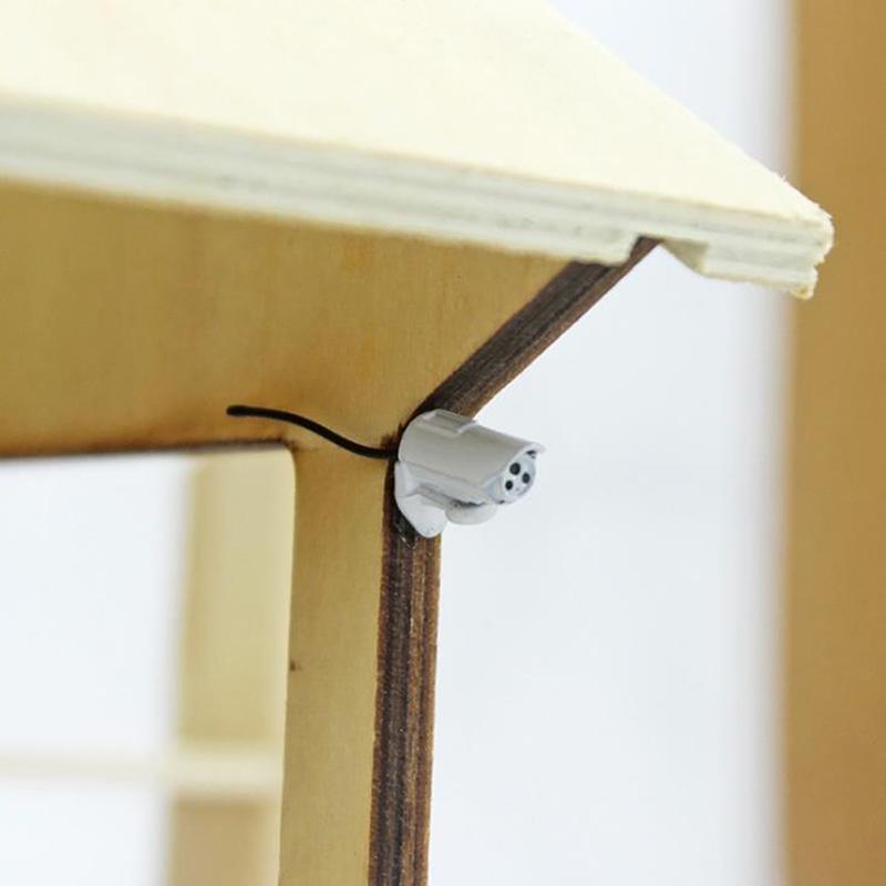 1шт 1:12 миниатюрная камера для кукольного домика, камера наблюдения, модель декора кукольного дома