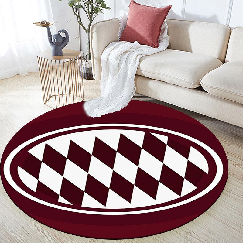 Bayern Munich pattern round rug,Carpet Rug for Living Room Bedroom Playroom ,Non-slip Floor Mat,Holiday Gifts and Birthday Gifts.