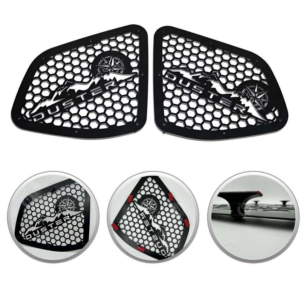 Для Dacia Duster I Metal Window Kit Exterior Accessories для Duster 2 шт. Black Window Cover 2010-2017 Years Off Road Accessories