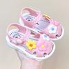 New Summer Sandals with Soft Soles for Girls, Little Princess Closed-Toe Baby Anti-Slip Walking Shoes