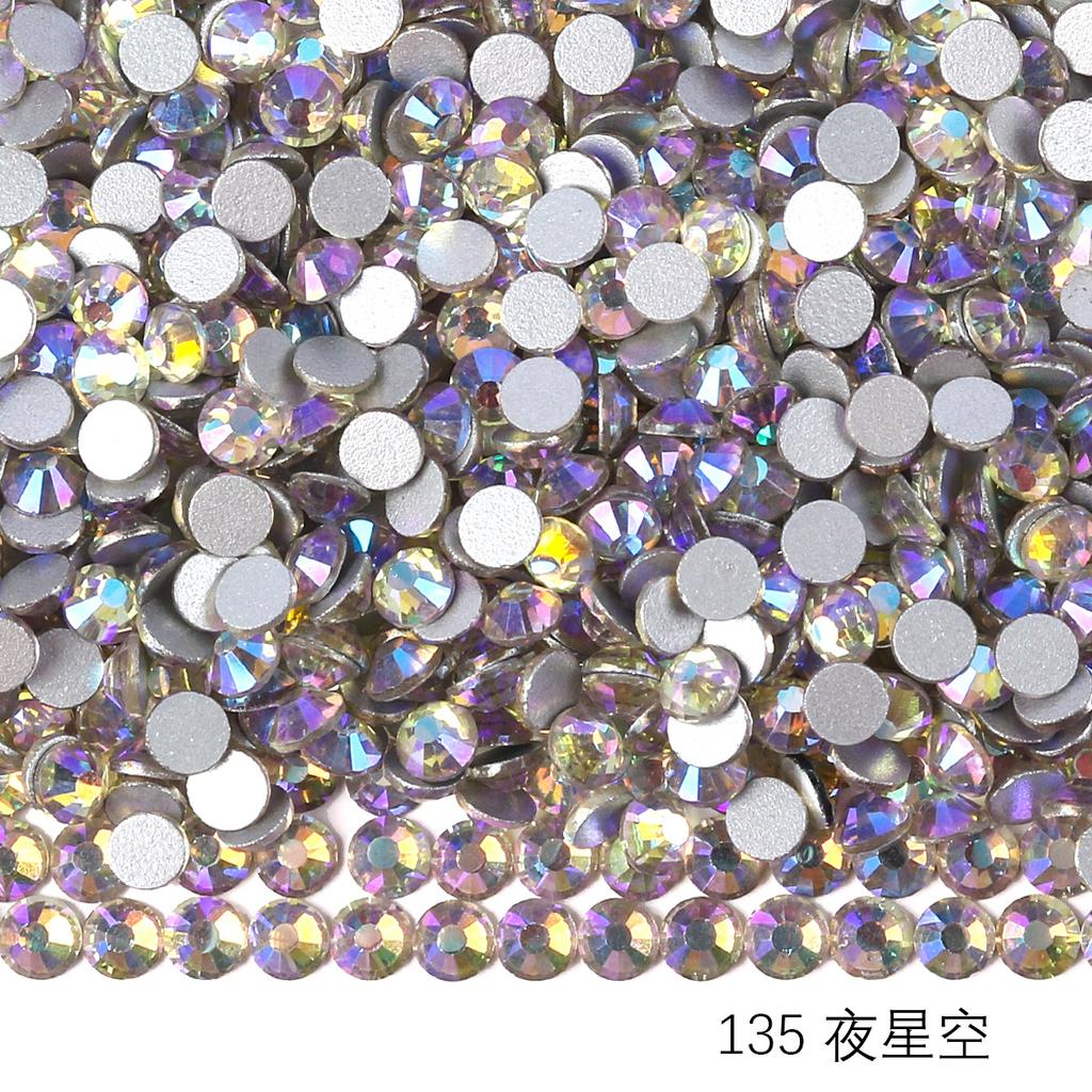 Круглый стеклянный страз DIY маникюр бриллиантовая ювелирка, наклейка-дрель для аксессуаров чехла мобильного телефона, хрустальное стекло плоское дно имитация бриллианта