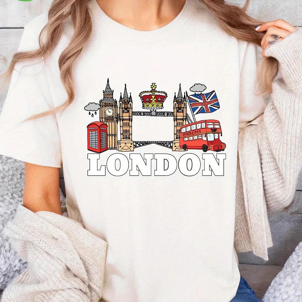 London Fashion Graphic Streetwear Fashion TShirts Harajuku Clothes Short Sleeve Summer Tee Casual FeUnisex Tops